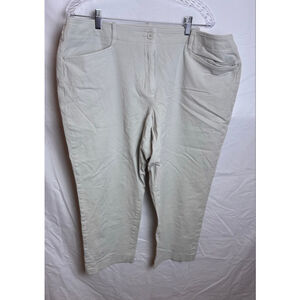 Women's Talbots Beige Capris Plus Size 20W